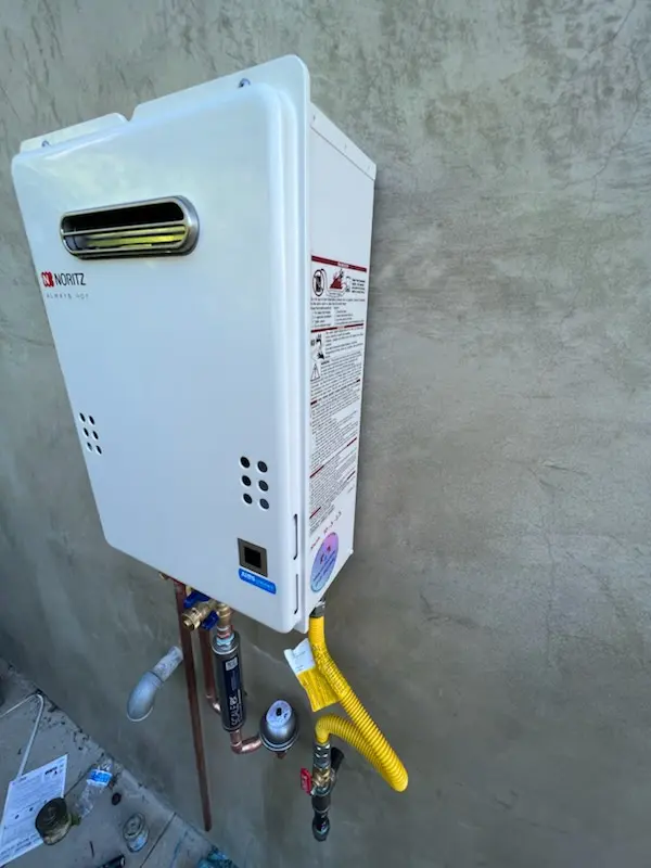 Tankless water heater installation for Sheeder homes